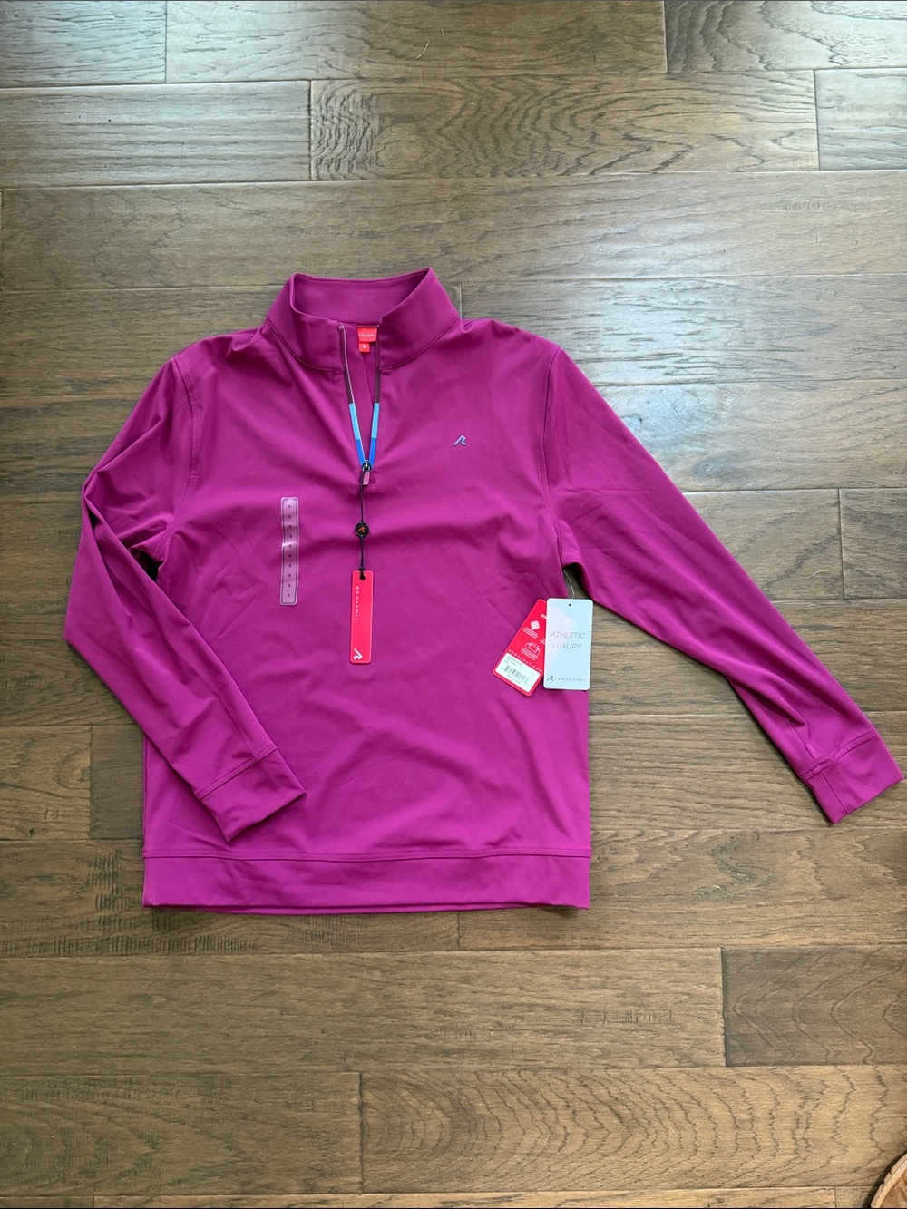 Men's Redvanly “Fallon Quarter-Zip” Pullover in Bordeaux